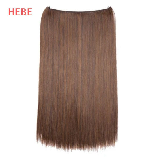 Aplique Invisível SimpleHair™ - [LISO] - Castanho Mechado