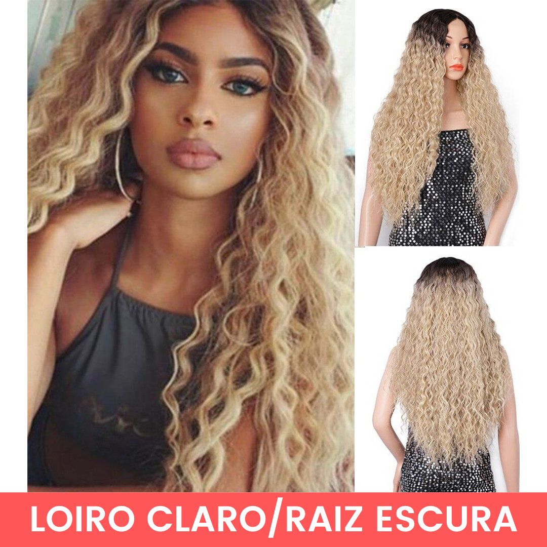 Peruca Lace Front Cacheada - Fibra Premium