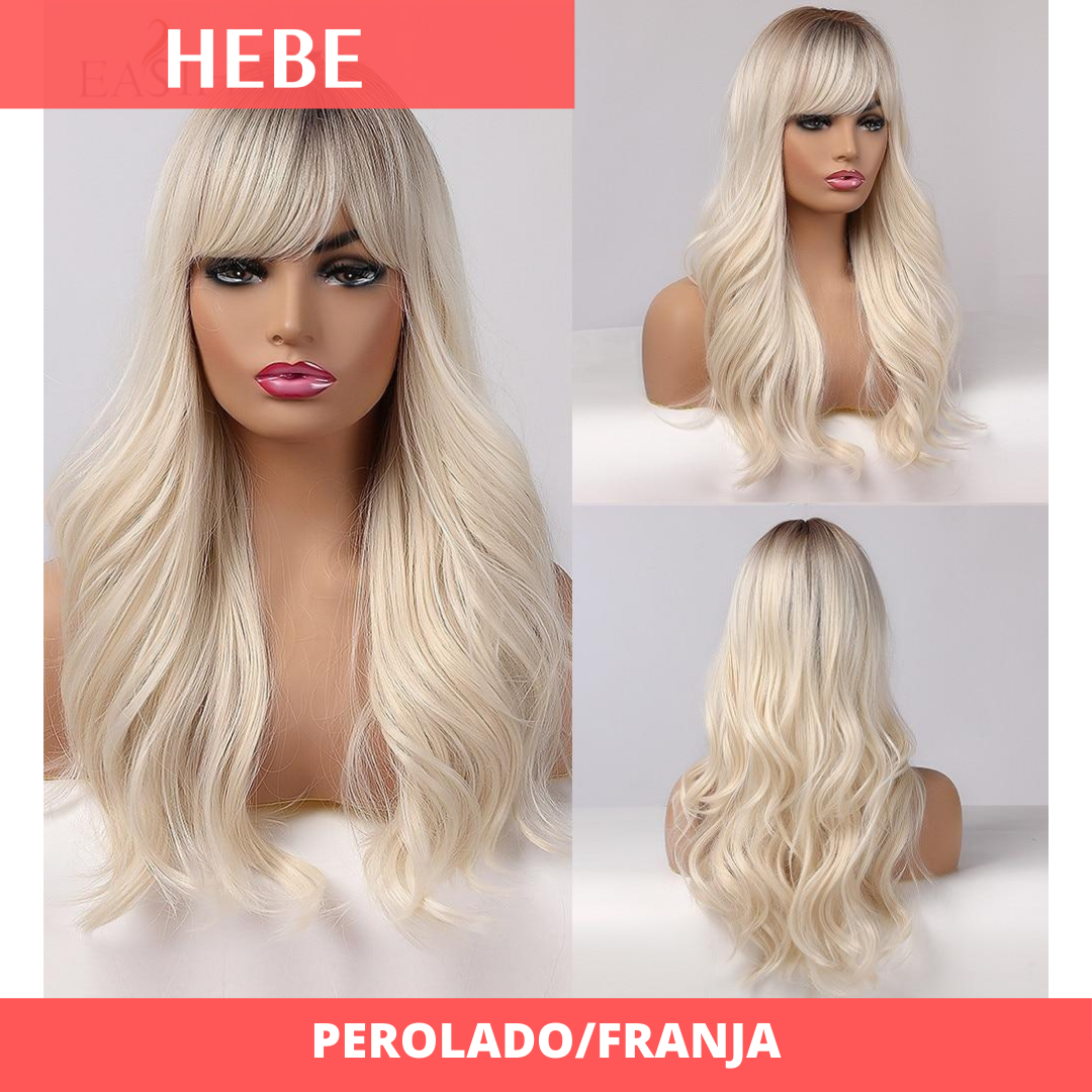 Peruca Lace Front Franja - Fibra Premium